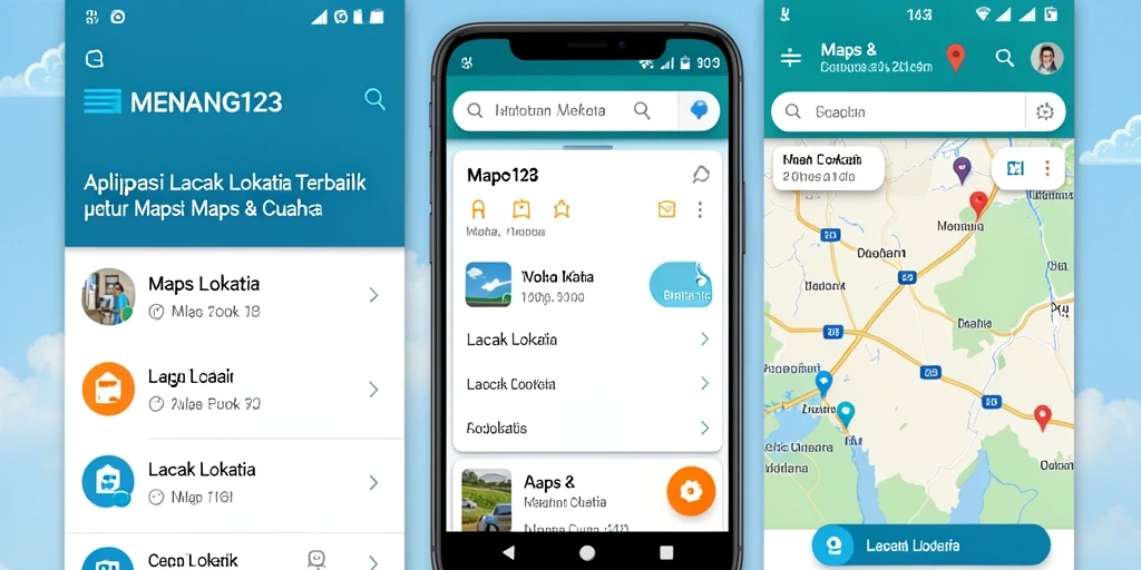Antarmuka MENANG123 untuk fitur Lacak Lokasi yang efisien.