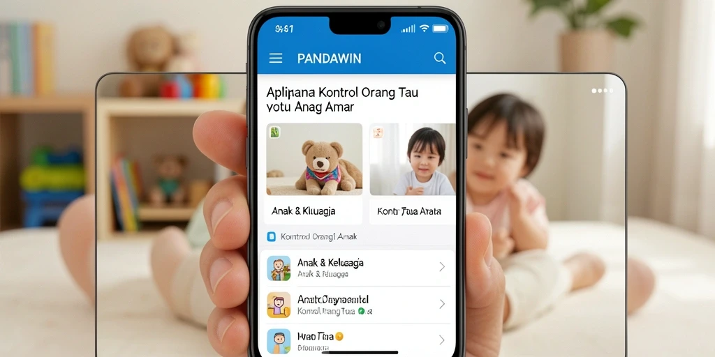 Antarmuka sederhana dan fungsional untuk kontrol orang tua.