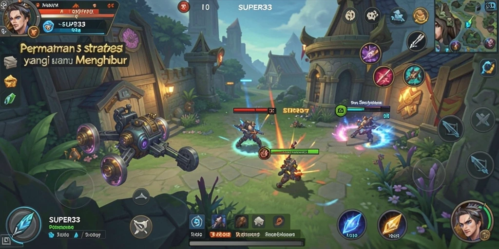 Tampilan gameplay exciting dari SUPER33 dengan elemen strategi yang menarik.